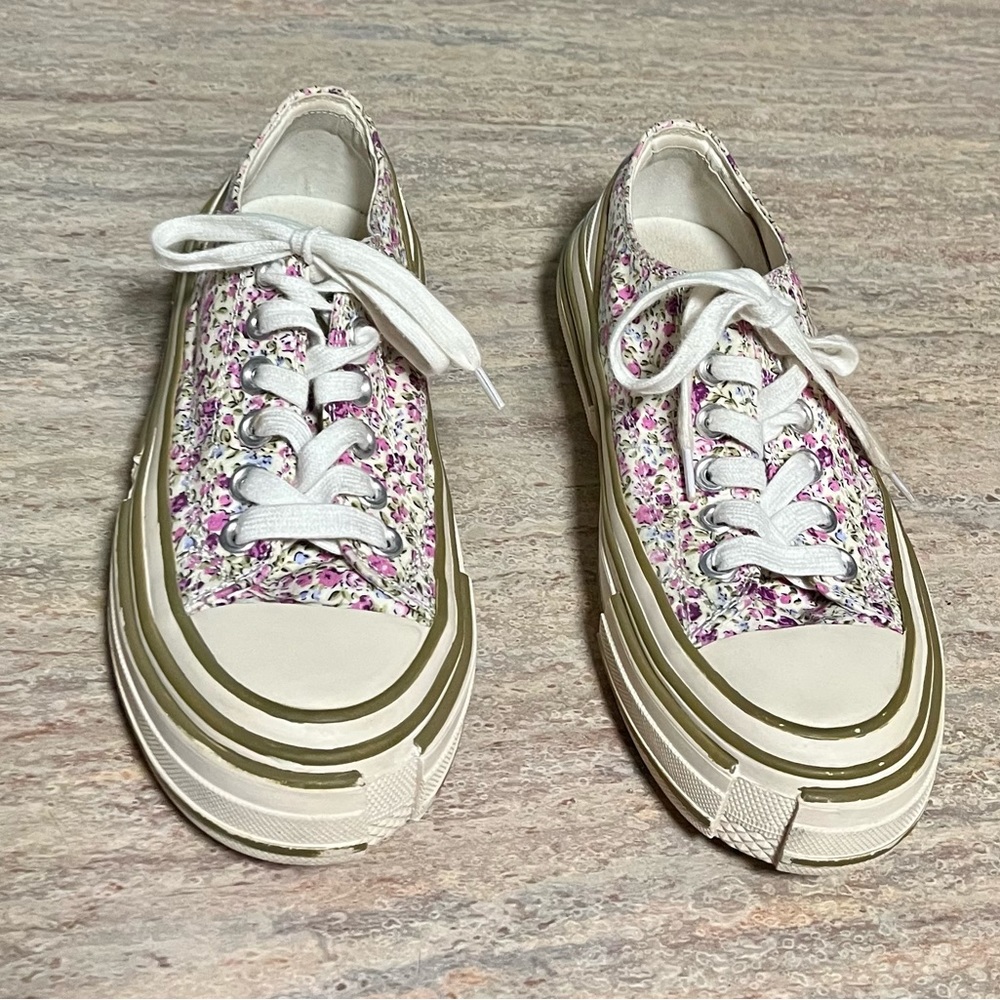 Jeffrey Campbell floral sneakers